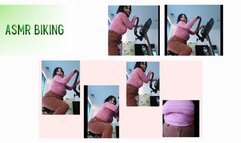 ASMR BIKING IN STRAWBERRY ICE CREAM TOP AND CHOCOLATE CORDUROY PANTS