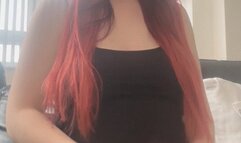 Pumping my cock and joi while pregnant