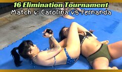 Fight 4 - 16 Person Elimination Tournament - Fernanda vs Carolina (mov)