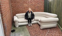 Large intex sofa 7 chambers popped