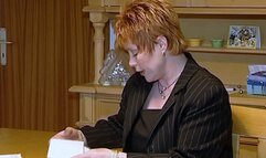 THE WIDOW IS BACK TO SUCK HER EMPLOYEE'S DICK