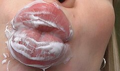 DRY LIPS WET WITH CUM!