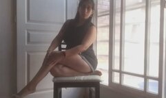 Crossed legs and different poses