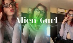 Hot Smoking Secretary | Alien Girl
