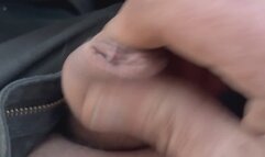 Wanking in the car