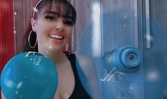 ESTOURANDO BALÕES GRANDES NO VENTILADOR