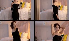 Athena Sweater Dress Tease 4K