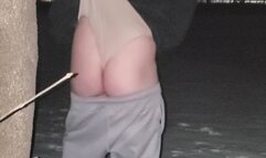 Public Hanging Wedgie in Panties