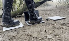 Mac book destroyed by 2 pairs of new rocks total destruction