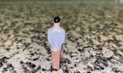 GIANTESS BULLYING TINY MAN AND SHOVES HIM UP HER GIGANTIC FARTING ASS!