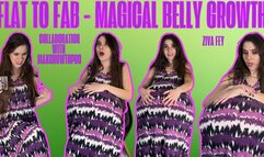4K Ziva Fey - Flat To Fab - Magical Belly Growth
