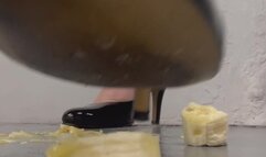 Crushing Bananas in Patent Leather Heels