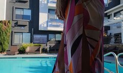 Colorful Cover Up Full Body Flex Poolside High Heels
