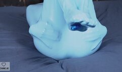 Latex vacuum sack masturbation