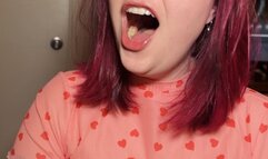 Hottie burps in your face