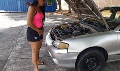 I repair my car and end up pumping the pedals with my bare feet (3)