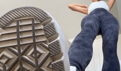 Nice Giantess takes care of shrinking virus boyfriend in platform converse FEET