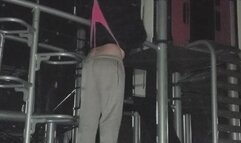 Hanging Panties Wedgie in Public
