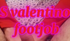 S Valentino footjob