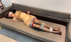 Bondage - Girls bondage challenge, if she failed , have to accept tickling Punishment