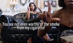 Dandara Domme: Smoking and humiliating perverted losers (EN-4K)!