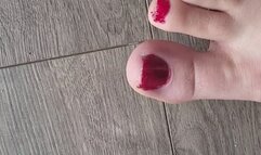 POV Painting My Toenails
