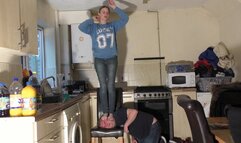 Head Trampled Under Bare Feet