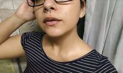 Nose fetish + I blow my snot out