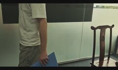 A cold female boss was threatened, humiliated, and played with by subordinates