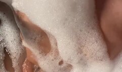 Sexy Wife in Shower Playing Her Tits