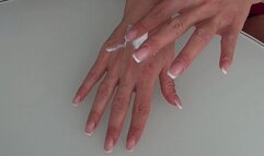 CREAM OF SPERM ON HANDS 2 (h)