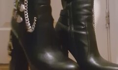 Goth OTK Boots Stuck In Glue!