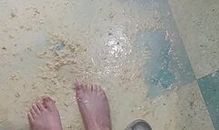 dirty feet - vomit