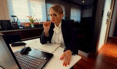 Boss Conquers with Feet in Stockings WMV