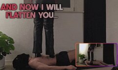 And Now I Will Flatten You in my Metal High Heels Boots (Edited Version) - TamyStarly - Trampling, Stomping, Body Trample, Crush, CBT, Domination, Femdom