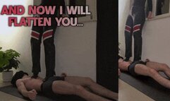 And Now I Will Flatten You in my Metal High Heels Boots (Double Slave Version) - TamyStarly - Trampling, Stomping, Body Trample, Crush, CBT, Domination, Femdom