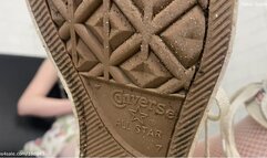 Dirty converse soles licking, insoles smelling and ignore