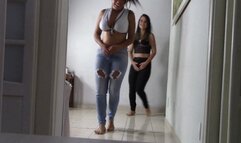 Two Hot Pawgs Walking Around Your House And Farting For You To Smell Everything Delicious Part 1 By Scarlet White And Sara Rosa Cam By Aline Full HD