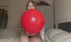 Blowing up used Cattex balloon!! Non Pop video