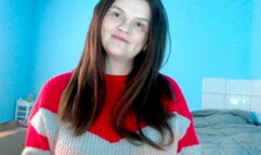 Brushing my thick hair