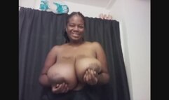 Ebony Nerd Has Huge Tits