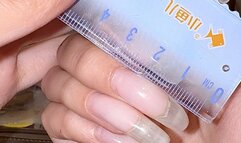 #196 - Measuring my natural long nail beds