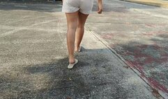 Kendall in the park scratching her feet (5)