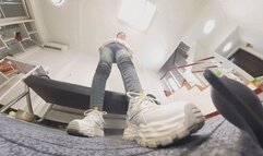 6K YIDE dirty sneakers smelly socks shame trample 360VR