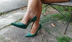 Gorgeous stiletto heels dangle from the feet of a goddess (3)