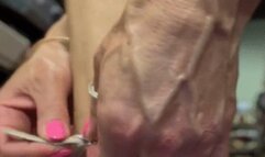 Pink Shorts High Heel Shopping