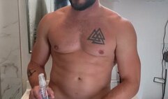 Cum explosion from jerking it hard