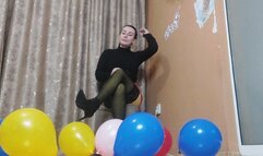 Popping balloons with my body-custom