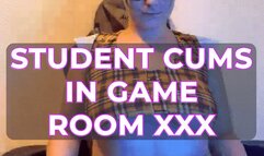 STUDENT CUMS IN GAME ROOM XXX