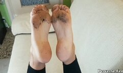 Dea Krizia flip flops dirty soles pt 2